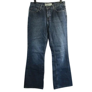 Vintage American Eagle Women's 100% Cotton Flare Bootcut Jeans size 8 Blue Y2K - Picture 1 of 14