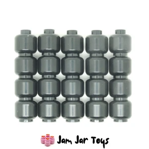 Star Wars LEGO Mini Figure Heads 20 x NEW Plain Black Heads For Stormtrooper PH2 - Picture 1 of 2