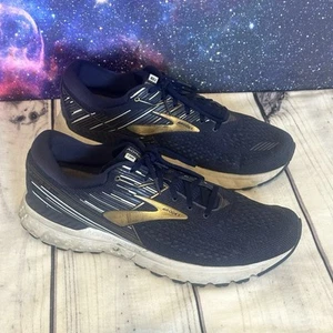 Brooks Adrenaline GTS 19 Men's Size 15 Blue & Gold Running Athletic Shoes - Picture 1 of 11