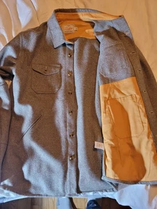 Dehen 1920 crissman Overshirt Oatmeal Size Large- Wool  - Picture 1 of 6