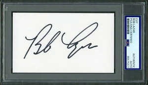 Bob Lazar signed handsigniert 3x5 Karteikarte Area 51 Flying Saucers PSA Slabbed - Bild 1 von 2