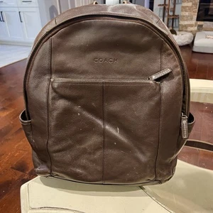 Coach Heritage Web Distressed Leder Rindsleder Rucksack Tasche Braun F70747 - Bild 1 von 13