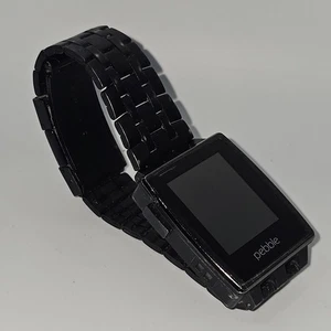 Pebble Smart Watch Steel Band Men's Model 401B NO CHARGR UNTESTED AS IS  - Picture 1 of 3