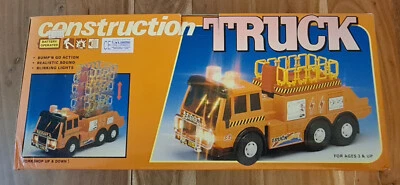 Vintage 90s Construction Truck Battery Operated workshop up & down NOS UNTESTED - Image 1 of 4