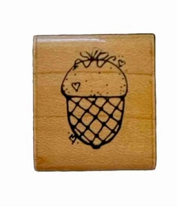 Timbro legno gomma legno scoiattolo dado ghianda punti cibo animale - Foto 1 di 3