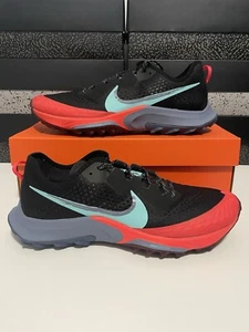 New Nike Air Zoom Terra Kiger 7 “Black Dynamic Turquoise” CW6062-004 Men 10 RARE - Picture 1 of 7