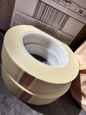 2 Rolls x 3M Scotch Fine Line Masking Tape 218 Beige 25mm x 55m - Image 1 of 4