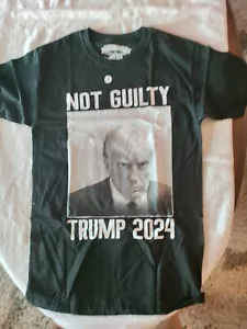 T-Shirt Trump 2024, nicht schuldig. Donald Trump T-Shirt 2024 Größe M. T7 - Bild 1 von 3