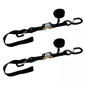 2 Pack 1" x 6' Cam Buckle Tie Down Strap w/ S Hook For Boat Motorcycle Bike - Picture 1 of 8