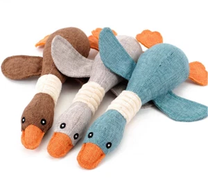 Pet Dog Toys For Aggressive Chewers Indestructible Large Breed And Squeaky Geese - Picture 1 of 9