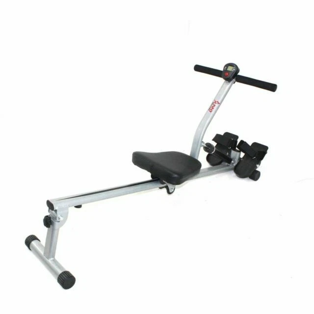 Sunny Health & Fitness SF-RW1205 Digital Monitor Rowing Machine - Silver
