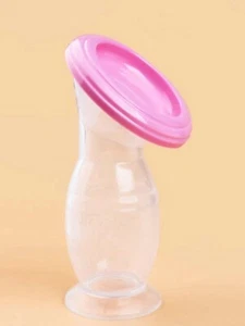 Silicone Baby Breastfeeding Manual Breast Milk Pump Collector Feeding Suction - Picture 1 of 6