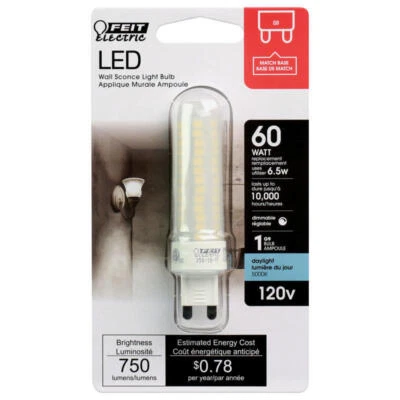 Feit T4 G9 LED Bulb Daylight 60 Watt Equivalence - Image 1 of 2