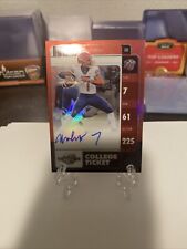 MALIK WILLIS RC 2022 CONTENDERS OPTIC RED SILVER COLLEGE TICKET ROOKIE AUTO /25