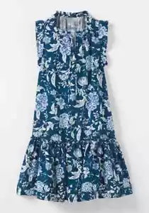 Abito Matilda Jane Enchanted Garden Serenity Blu Floreale Taglia L Large Nuovo con etichette - Foto 1 di 4