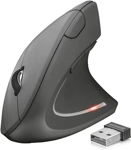 Maus Vertikal Drahtlos Trust Verto 1600 Dpi Ergonomische Empfänger USB PC - Bild 1 von 10
