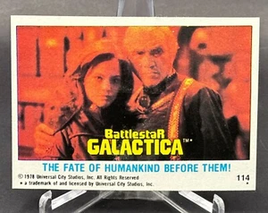 1978 Topps Battlestar Galactica #114 The fate of humankind before them! - Picture 1 of 2