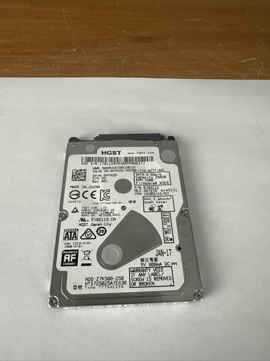 Hitachi 250GB Internal Hard Disk Drives 7200 RPM Rotation Hitachi 250GB Internal Hard Disk Drives 7200 RPM Rotation