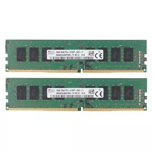 Hynix DDR4 32GB (2X16GB) 2133MHz PC4-17000 288-Pin 2RX8 UDIMM Desktop Memory Ram - Picture 1 of 5