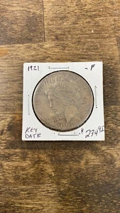 1921 Peace Dollar VG-F Key Date Coin - Picture 1 of 2