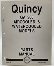 Quincy Parts Manual QA300 Air Compressor Catalog Guide Book 940