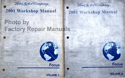 2001 Ford Focus Factory Service Manual 2 Volume Set Original Shop Repair ZX3 ZTS - Image 1 of 4