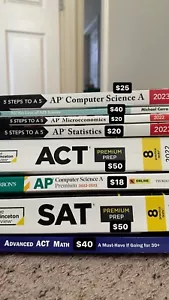 Standardized Testing Prep Books (9): SAT, ACT, AP - Picture 1 of 6