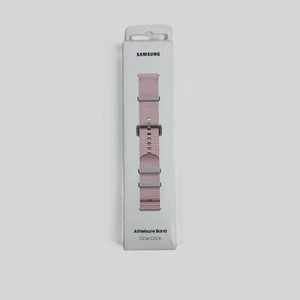 Samsung Galaxy Watch 7 Bracelet Athleisure Bracelet Nylon Un Clic S/M - Rose - Photo 1 sur 6