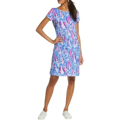 Lilly Pulitzer Marlowe Red Right Return Boatneck T-Shirt Dress Size XXS - Image 1 of 4