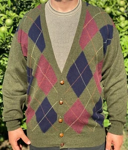 Pringle Of Scotland For Al Duca D'aosta Cardigan Knit Sweater Jumpe Size L 52 54 - Picture 1 of 24