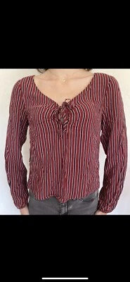 Blouse Bordeaux Hollister Taille 36 - Photo 1/4