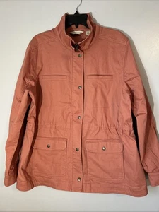 Giacca da fienile LL BeanFlex Utility da donna outdoor shacket arancione ruggine taglia XL - Foto 1 di 9