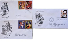 Jazz & Let’s Dance USPS FDC Lot of 3 – 2005, 2011 First Day Covers - Picture 1 of 2