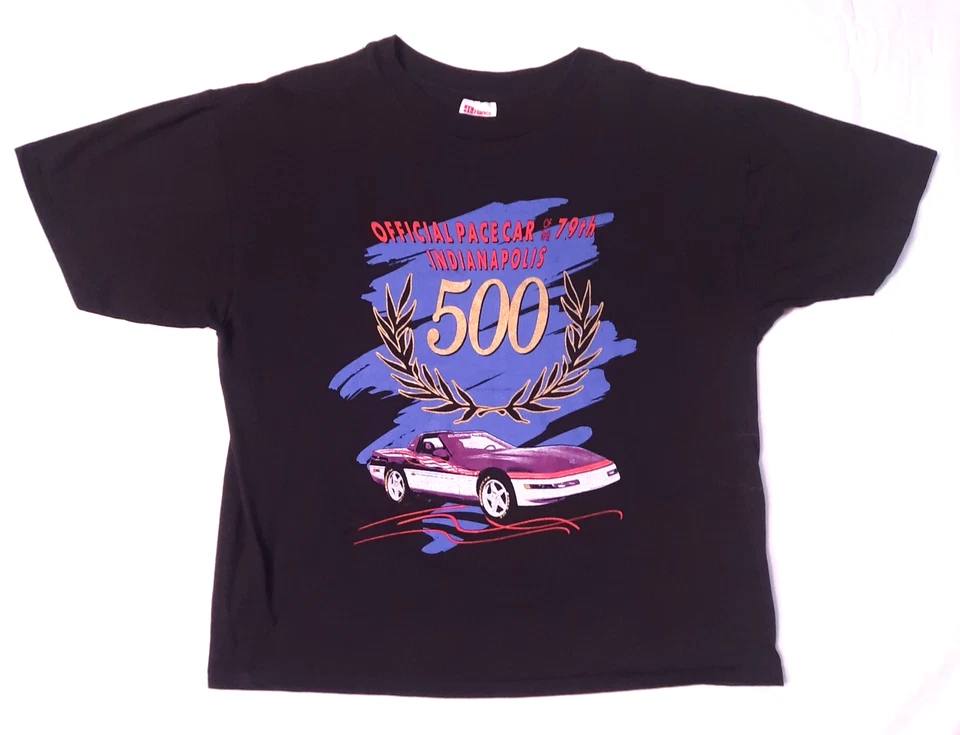 Camiseta Oficial Pace Car 1995 79th Indianapolis 500 De Colección - Para Hombre XL Negra Foto 1 de 4