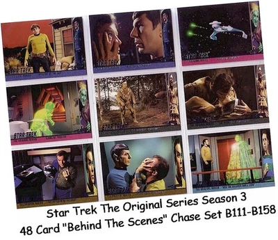 Star Trek TOS Original Season 3 - 48 Card "Behind The Scenes" Chase Set B111-158 - Image 1 of 3