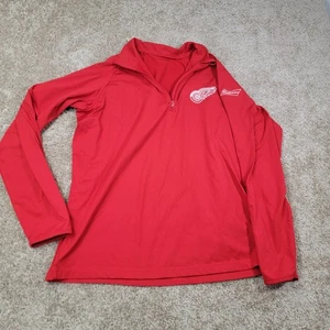 Detroit Red Wings Budweiser Sport Tek Pullover Hockey NHL Mens Size Large - Picture 1 of 5