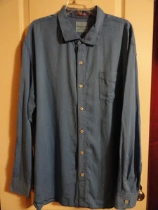 TOMMY BAHAMAS JEANS BLUE BUTTON DOWN SHIRT XXL W/POCKET 54" CHEST (TUB7) - Picture 1 of 8