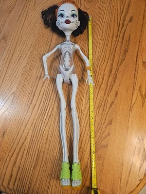 Monster High Doll Skelita Calaveras 28” Skeleton Color Changing Eyes Day of Dead - Image 1 of 4