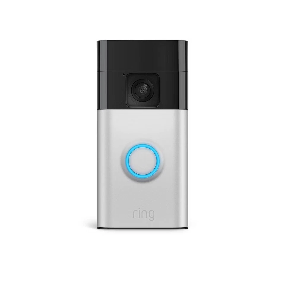 Ring Smart Battery Doorbell Satin Nickel B0BZWRSRWV