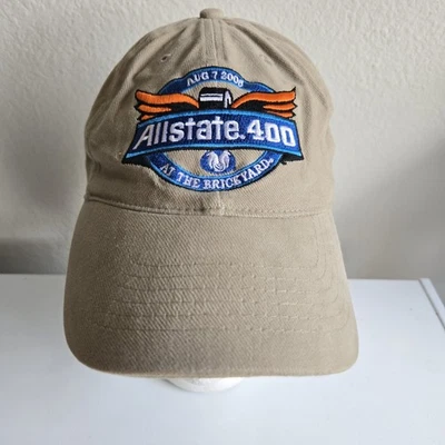 Gorra ajustable NASCAR Allstate 400 At Brickyard 2005 color caqui tostado Foto 1 de 4