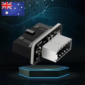 USB3.0 19P/20P To TYPE-E Adapter Max Transmission Speed 10Gbps for Mainboard - Afbeelding 1 van 11