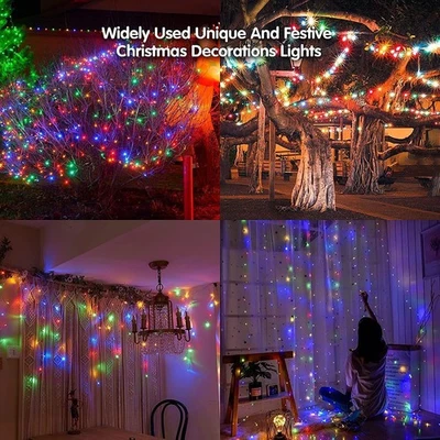 480LED Waterfall Icicle Light Outdoor Snowing Chaser Xmas Home Decor - Image 1 of 3