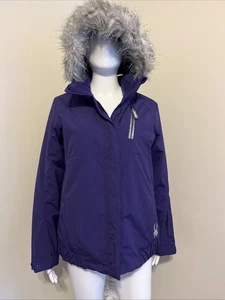 SPYDER Jacket Snowboard Ski Winter Hooded Girls Sz 18 Purple Pockets - Picture 1 of 10