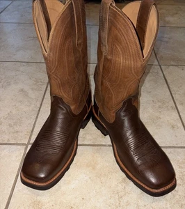 Tecovas LongHaul Mens Size 12D Brown Leather Waterproof Composite Toe Work Boots - Picture 1 of 16