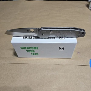 Titanium Folding Flipper Knife, 3.45 VG10 Blade, - Picture 1 of 7