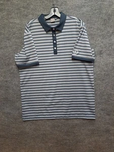 Ping Sensor Cool L SS Polo Golf Camicia Blu a Righe - Foto 1 di 6