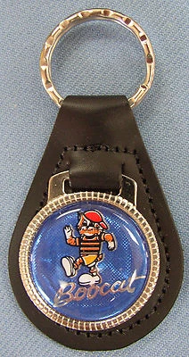 Vintage Blue Mercury BOBCAT #3151 Leather Key Ring 1974 1975 1976 1977 1978  - Image 1 of 3