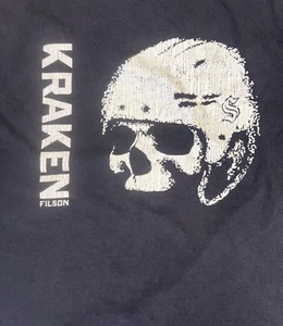 CC Filson Seattle Kraken Shirt Mens Medium M Grey Skull Graphic Hockey NHL - Picture 1 of 13
