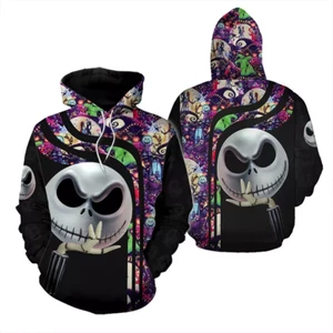 Jack Skellington The Nightmare Before Christmas 3D HOODIE US Size All Over Print - Picture 1 of 3