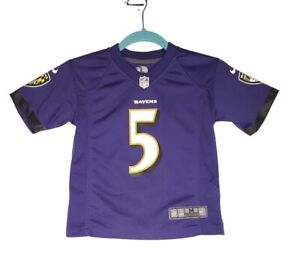 Nike NFL Baltimore Ravens Flaco Football Jersey #5 Purple Youth Boys Size Medium